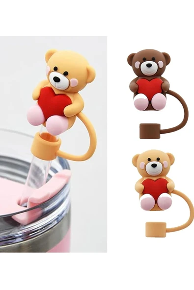 Stanley 2 Adet 10mm Stanley için Kapli Ayıcık Pipet Tıpası Pipet Kapağı Quencher Pipet Tıpa - 2