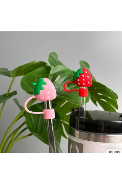 Stânley 1 Adet Stanley Çilek Pipet Tıpası Pipet Kapak Quencher Tapa - 2