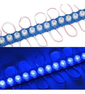 Led Modül Mavi Tekli Led Mercekli 12v Dc 1,5w İp 65 5 adet