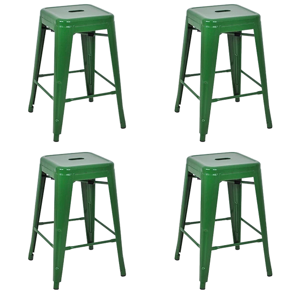 Tolix Yüksek Metal Tabure (4 Adet) - 8