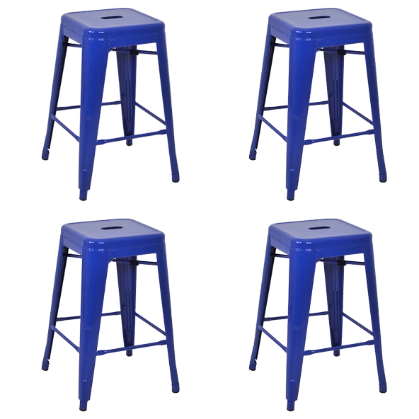 Tolix Yüksek Metal Tabure (4 Adet) - 4