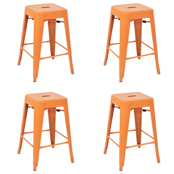 Tolix Yüksek Metal Tabure (4 Adet) - 7