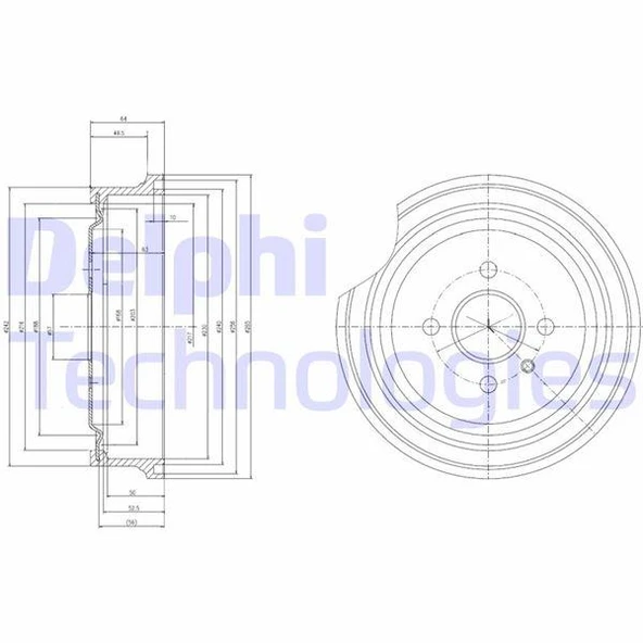 ARKA KAMPANA ASTRA G 98 09 COMBO C 01 11 ASTRA F SW 91 98 230x265x57x69x4DL 93189219