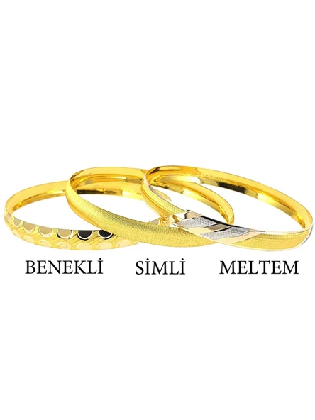 Benekli Model Hediyelik Takı Bileziği 8 MM Oluklu - 2