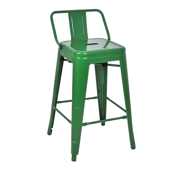 Tolix Sırtlı Yüksek Metal Tabure - 8