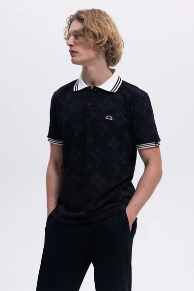 Ellesse Erkek Siyah Polo Yaka Tişört EM381