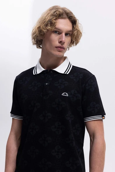 Ellesse Erkek Siyah Polo Yaka Tişört EM381 - 5