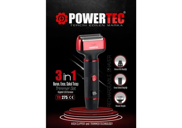 Powertec TR-275 3in1 Günlük Erkek Bakım Seti - 3