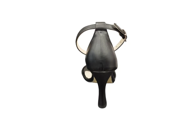 Ventes 6391001Z Tek Bant 8 cm Kadeh Topuklu Kadın Klasik Topuklu Ayakkabı - 8