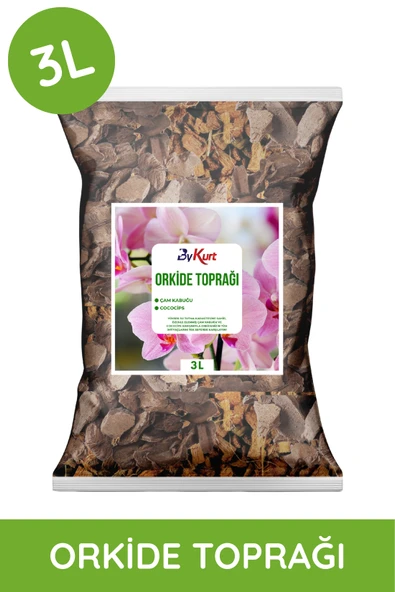 ByKurt 3L Orkide Toprağı İri Parçalı Çam Kabuğu & CocoCips Karışımı Elenmiş ve Temizlenmiş - 2