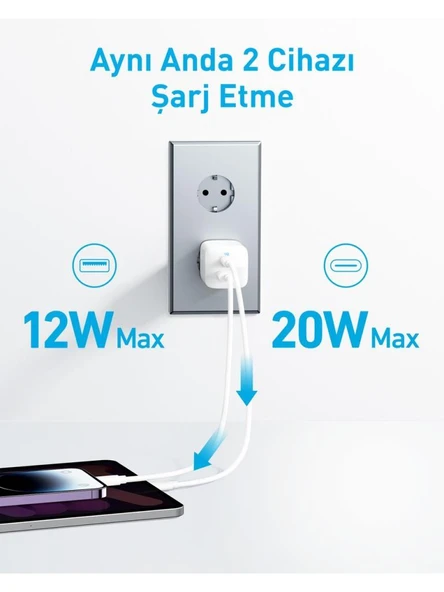 Anker 323 33 W Hızlı Şarj Adaptörü Teşhir - 3