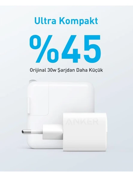 Anker 323 33 W Hızlı Şarj Adaptörü Teşhir