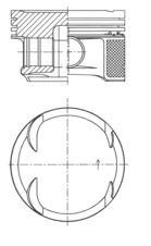 PISTON SEGMAN STD 82.00mm MERCEDES M271 Kompressor W203 CL203 W204 S204