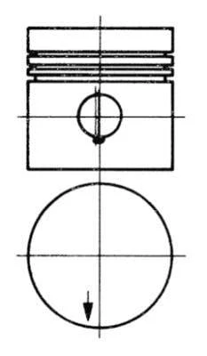PISTON SEGMAN STD 87.00mm MERCEDES M115 W110 W115 W123