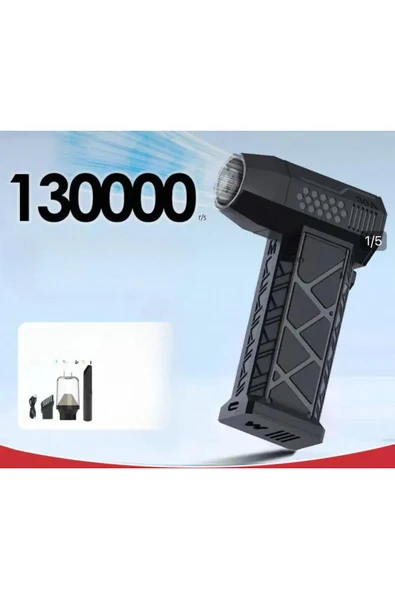 Inovaxis Araç Süpürgeli 3 Kademe Ayarlı Mini Jet Fan Tabancası - 2