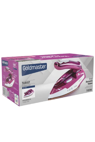 GOLDMASTER Turist Seramik Tabanlı Etkili Şok Buharlı Katlanabilir Seyahat Ütüsü - 7