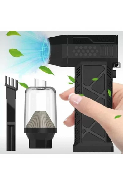 Inovaxis Araç Süpürgeli 3 Kademe Ayarlı Mini Jet Fan Tabancası