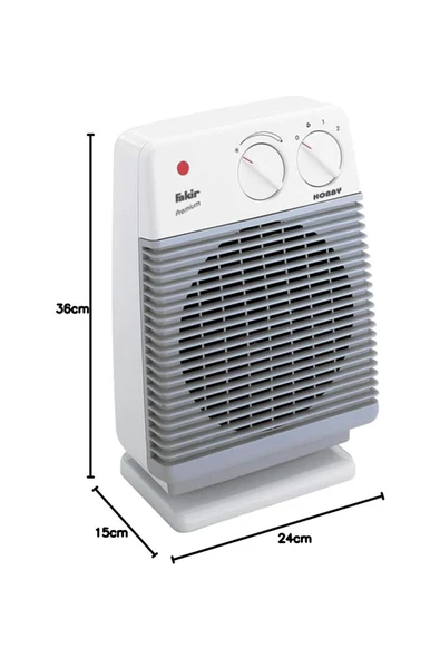 Fakir Hobby S Premium Fanlı Isıtıcı - Açık Gri - 3