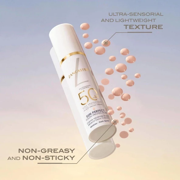 Lancaster Sun Perfect Mineral Glow Cream SPF50 50 ml Güneş Kremi - Resim 5