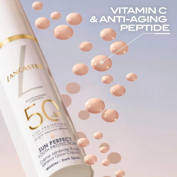 Lancaster Sun Perfect Mineral Glow Cream SPF50 50 ml Güneş Kremi - Resim 3