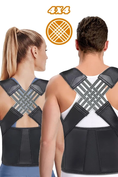 Kolonlu Kadın Erkek Dik Duruş, Kifoz Önleyici Sırt Korsesi (EX-91)