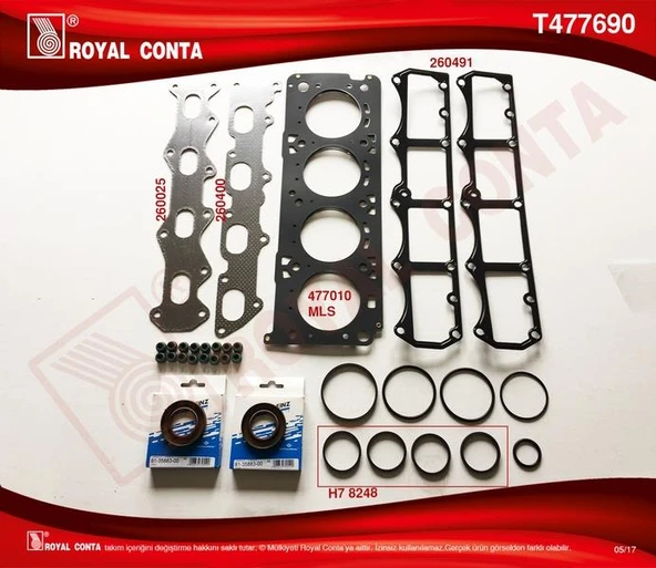 ÜST TAKIM CONTA REINZ KEÇELİ SUBP.LAST DOBLO-MAREA-PALIO-STILO 1.6 16V 103HP