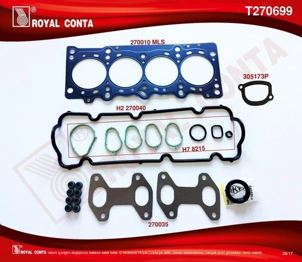 ÜST TAKIM CONTA SKT KEÇELİ/SUB.LASTİKLİ PALIO 1.2 8V 60-65 HP