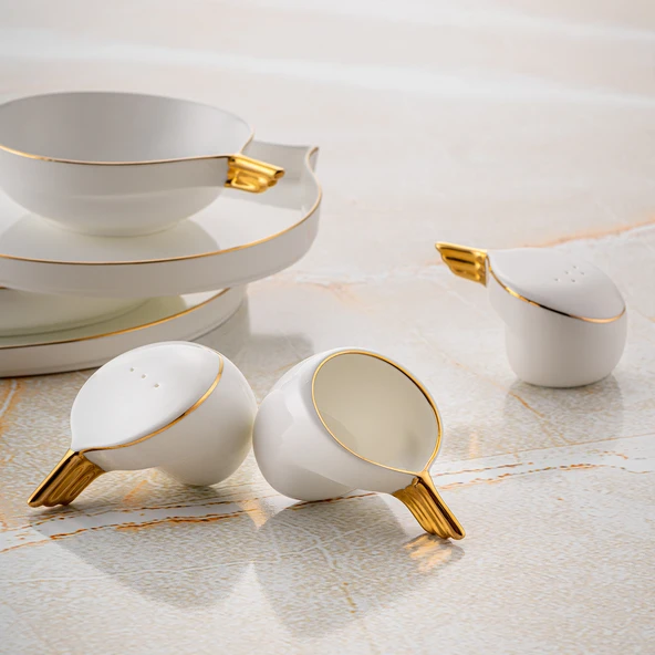 Jumbo Goddess Gold 61 Parça 12 Kişilik Yemek Takımı - Resim 3