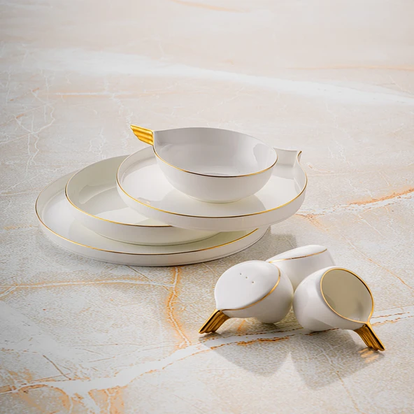 Jumbo Goddess Gold 61 Parça 12 Kişilik Yemek Takımı - Resim 2