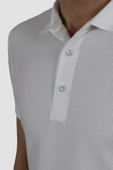GLOBAY 3229Y HSK WF POLO YAKA T-SHIRT-BEYAZ - 3