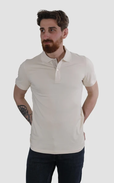 GLOBAY 3225Y HSK POLO YAKA T-SHIRT-BEJ