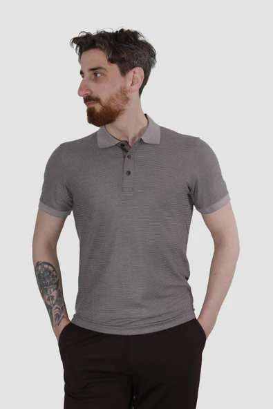 GLOBAY 3229Y HSK WF POLO YAKA T-SHIRT-VİZON