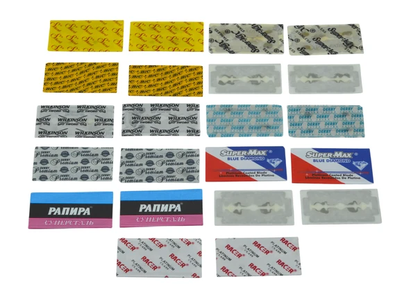 Tam Tıraş Bıçağı Jilet 22 Adet Farklı Markalarda Test Serisi