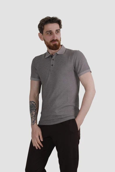GLOBAY 3229Y HSK WF POLO YAKA T-SHIRT-VİZON - 2
