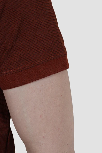 GLOBAY 3229Y HSK WF POLO YAKA T-SHIRT-KİREMİT - Resim 4