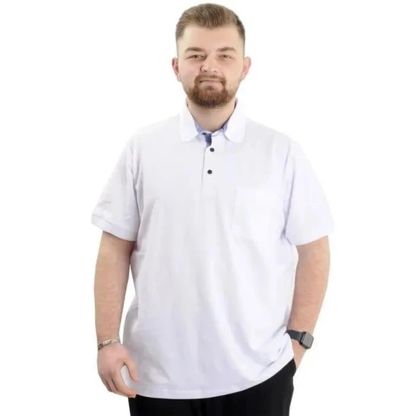 MODEXL 20552 BATTAL T-SHIRT-BEYAZ