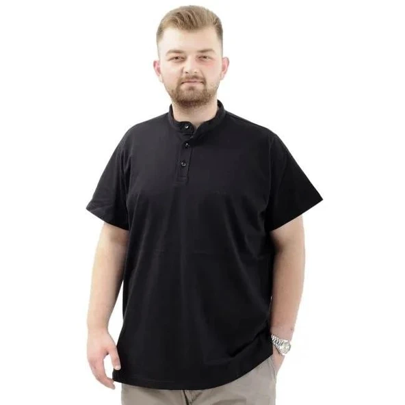 MODEXL U24339 BATTAL T-SHIRT-SIYAH