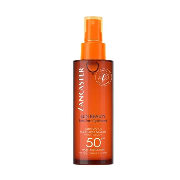 Lancaster Sun Beauty Fast Tan Optimizer Satin Dry Oil SPF50 150 ml Bronzlaşma Yağı