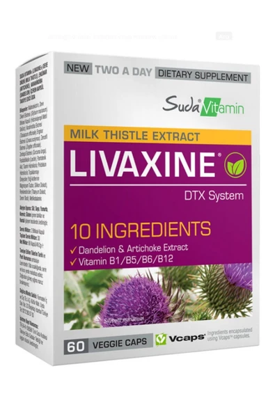 Suda Vitamin Milk Thistle Extract Livaxine 60 Kapsül