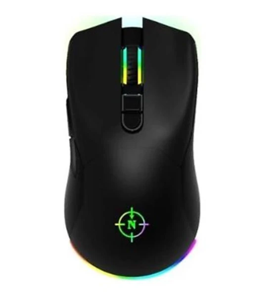 North Game Over RGB Kablosuz Şarjlı Profesyonel Oyuncu Mouse - Resim 2