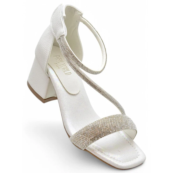 355 Abiye Kız Çocuk Topuklu Ayakkabı Kız Çocuk Nişan Abiye Ayakkabısı - 7