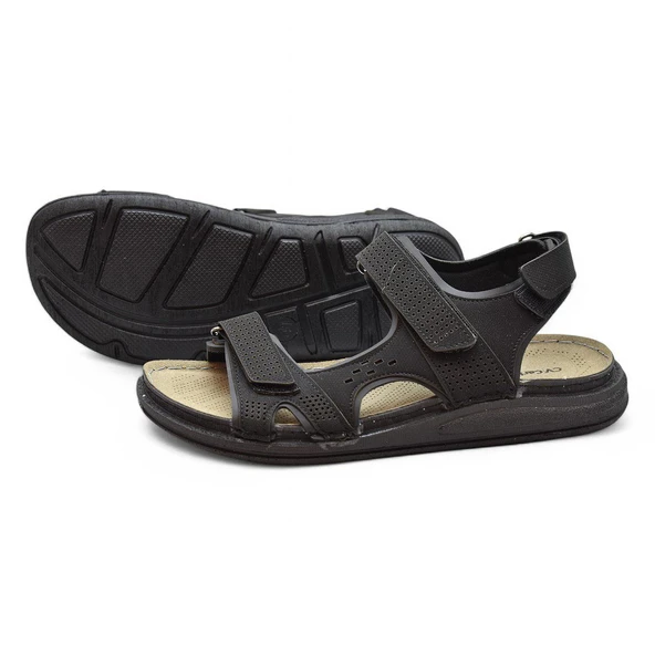 240105 Ortopedik Taban Erkek Sandalet Erkek Cırtlı Sandalet - 9