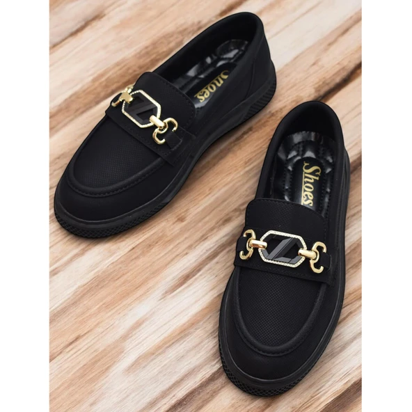 397 Rahat Taban Günlük Kadın Ayakkabı Tokalı Kadın Ayakkabı Laofer Oxfort Kadın Casual Ayakkabı - 2