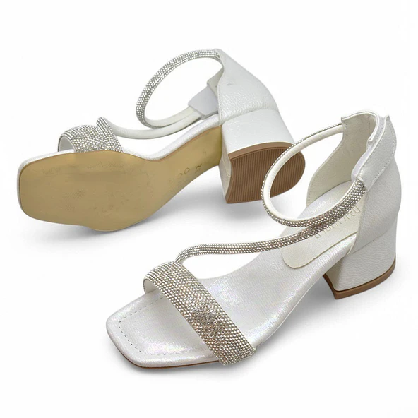 355 Abiye Kız Çocuk Topuklu Ayakkabı Kız Çocuk Nişan Abiye Ayakkabısı - 9