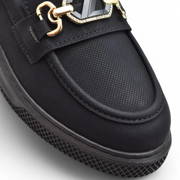 397 Rahat Taban Günlük Kadın Ayakkabı Tokalı Kadın Ayakkabı Laofer Oxfort Kadın Casual Ayakkabı - 4