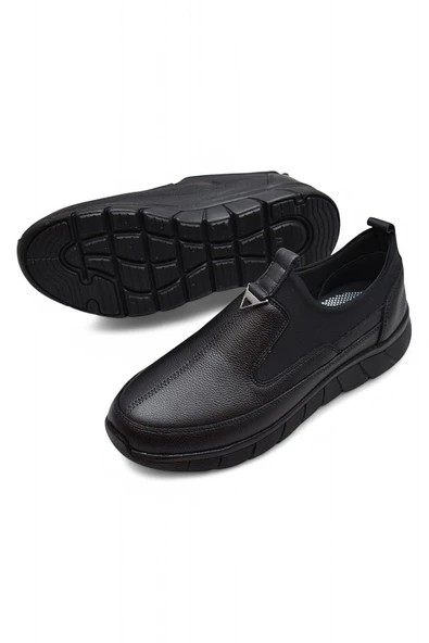 1453-2 Tam Ortopedik Hakiki Deri Unisex Günlük Ayakkabı Erkek Kadın Ayakkabı Hafif Poli Taban - 8