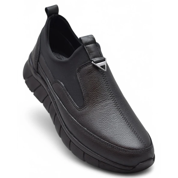 1453-2 Tam Ortopedik Hakiki Deri Unisex Günlük Ayakkabı Erkek Kadın Ayakkabı Hafif Poli Taban - 6