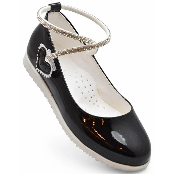 2025 Rahat Taban Cırtlı Kız Çocuk Babet Ayakkabı Düğün Abiye Nişan Ev Babeti