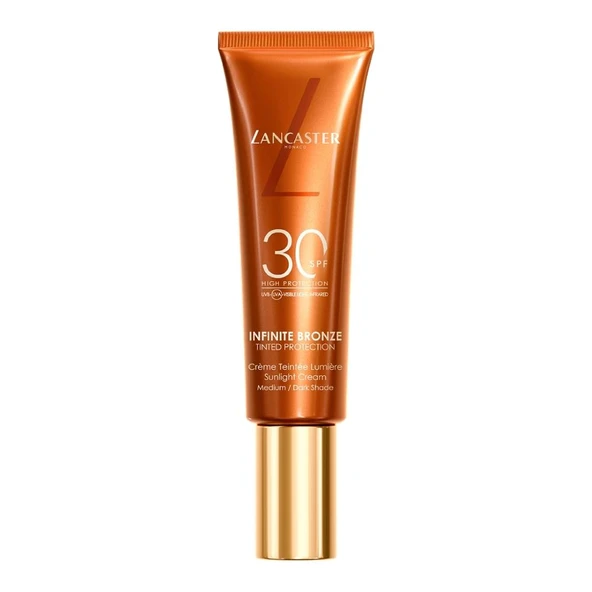 Lancaster Infinite Bronze Tinted Protection Sunlight Cream SPF30 Medium/Dark Shade 50 ml Renkli Güneş Koruyucu