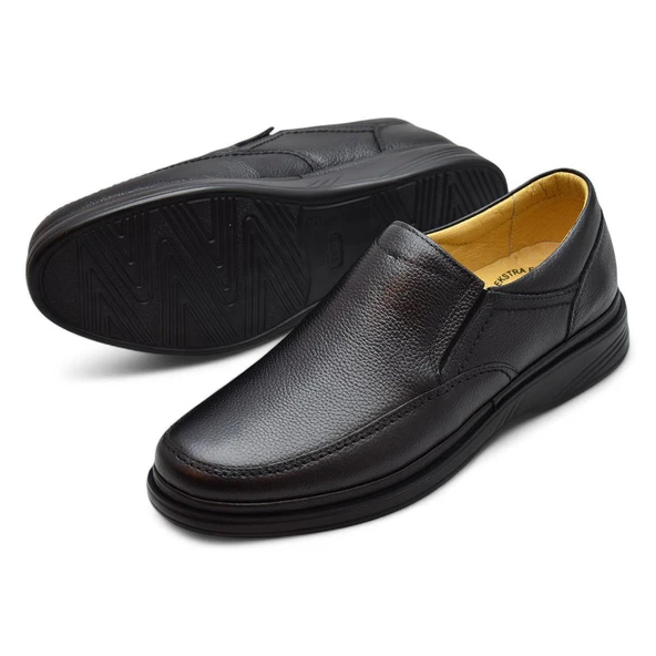 TAB8050 Ortopedik Taban Hakiki Deri Erkek Ayakkabı Mevsimlik Baba Ayakkabısı - 3